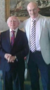Brian with President Michael D. Higgins