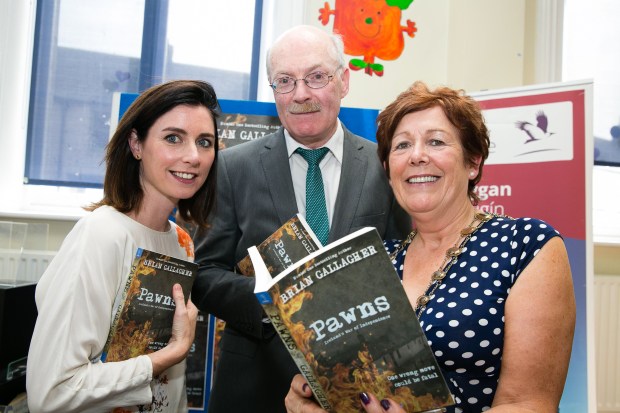 Sarah O'Neill (Fingal County Arts Office), Brian Gallagher and Mayor Mary McCamley